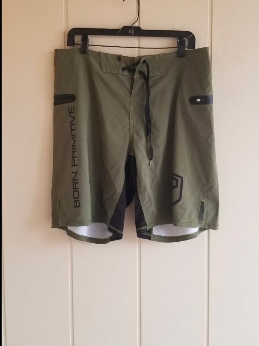 Born Primitive Olive Green Training Shorts SIZE 34